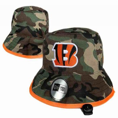 Cincinnati Bengals Salute To Service Stitched Bucket Fisherman Hats 034