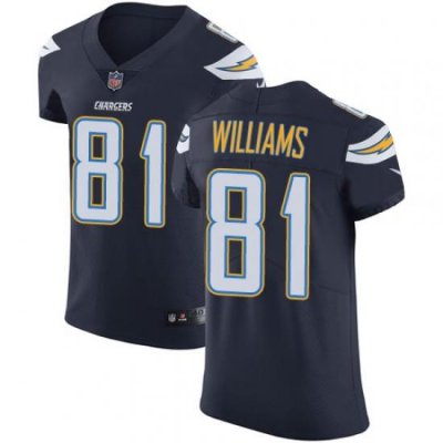 Nike Chargers #81 Mike Williams Navy Blue Team Color Mens Stitched NFL Vapor Untouchable Elite Jersey