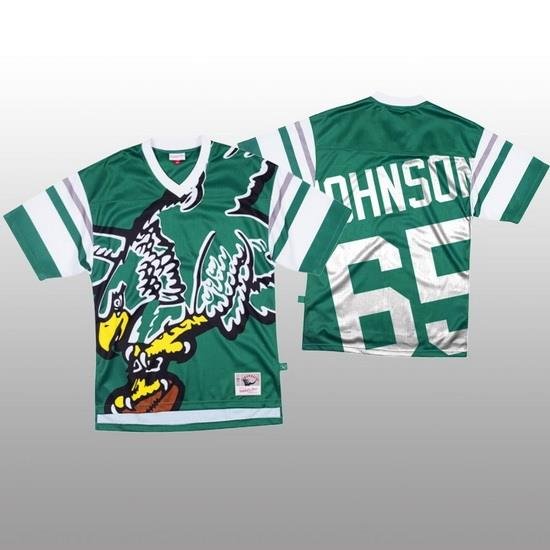 NFL Philadelphia Eagles 65 Lane Johnson Green Men Mitchell  26 Nell Big Face Fashion Limited NFL Jersey