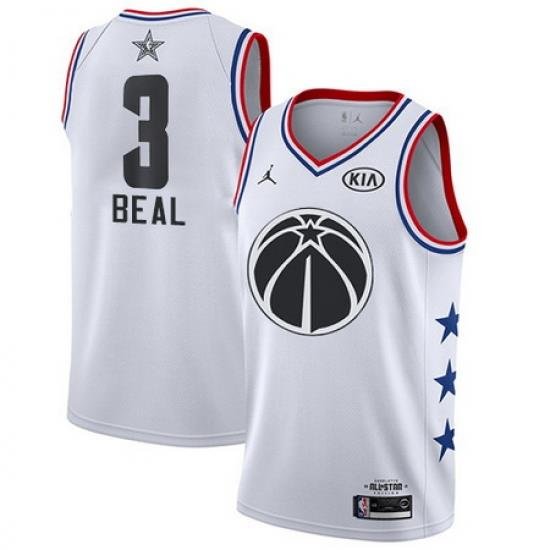 Wizards 3 Bradley Beal White Youth Basketball Jordan Swingman 2019 AllStar Game Jersey