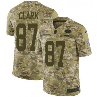 Youth Nike San Francisco 49ers 87 Dwight Clark Limited Camo 2018 Salute to Service NFL Jersey