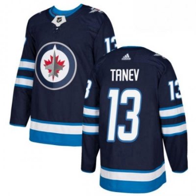 Youth Adidas Winnipeg Jets 13 Brandon Tanev Premier Navy Blue Home NHL Jersey