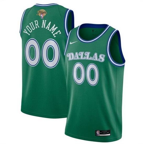 Men Dallas Mavericks Actve Player Custom Green 2024 Finals Classic Edition Stitched Basketball Jersey