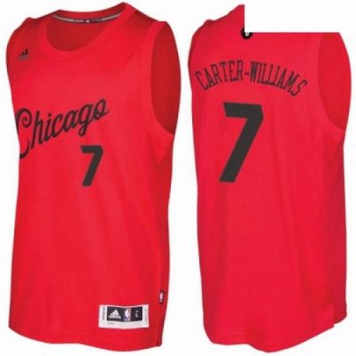 Mens Chicago Bulls 7 Michael Carter Williams 2016 2017 Christmas Day Red NBA Swingman Jersey