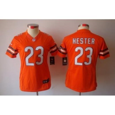 Women Nike Chicago Bears 23 Hester Orange Color[NIKE LIMITED Jersey]