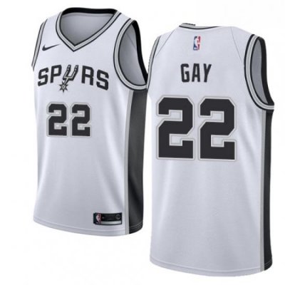 Womens Nike San Antonio Spurs 22 Rudy Gay Authentic White Home NBA Jersey Association Edition