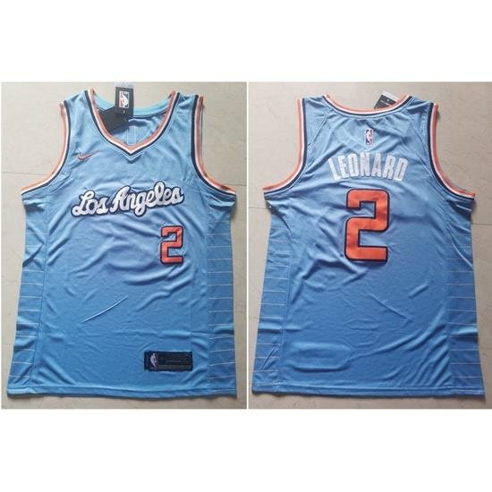 Clippers 2 Kawhi Leonard Light Blue Nike Swingman Jersey