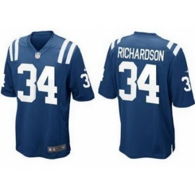 Nike Indianapolis Colts 34 Trent Richardson Blue Elite NFL Jersey