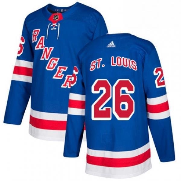 Mens Adidas New York Rangers 26 Martin St Louis Premier Royal Blue Home NHL Jersey