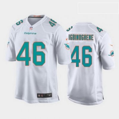 youth noah igbinoghene miami dolphins white game jersey