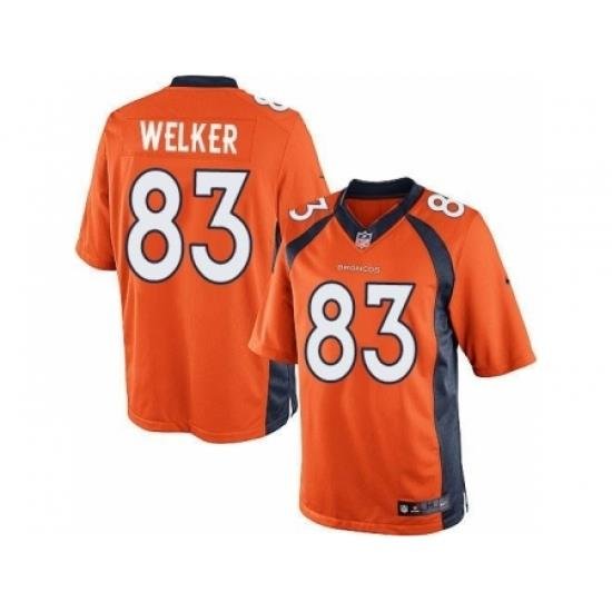 Nike Denver Broncos 83 Wes Welker Orange Limited NFL Jersey