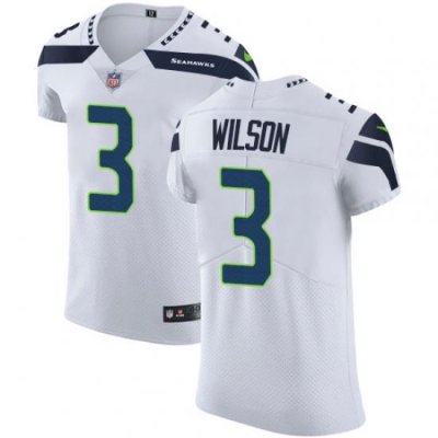 Nike Seahawks #3 Russell Wilson White Mens Stitched NFL Vapor Untouchable Elite Jersey