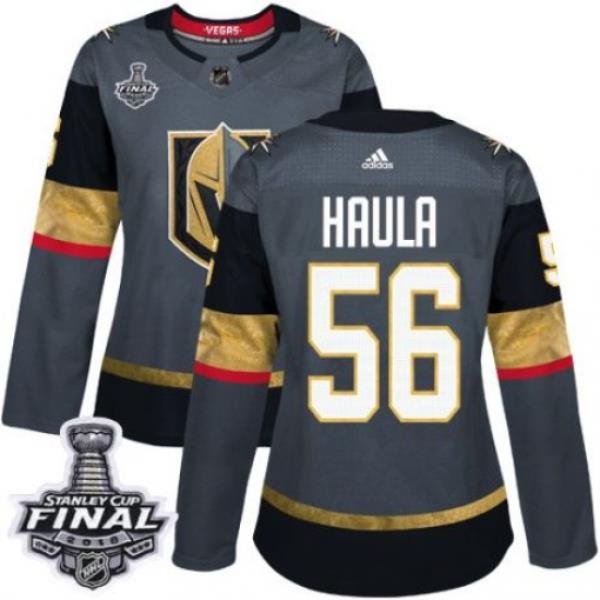 womens erik haula vegas golden knights jersey gray adidas 56 nhl home 2018 stanley cup final authentic