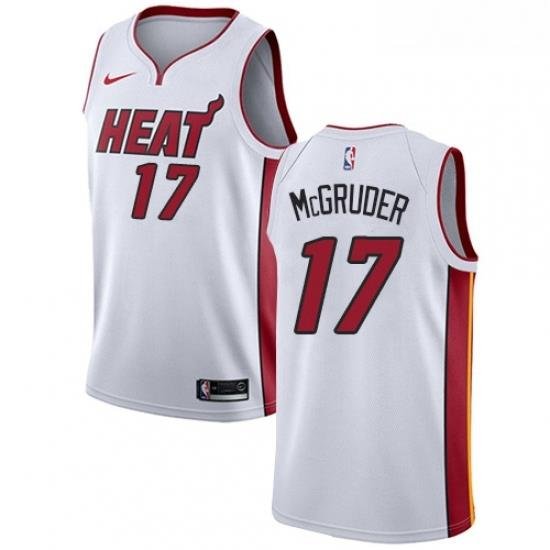 Womens Nike Miami Heat 17 Rodney McGruder Swingman White NBA Jersey Association Edition