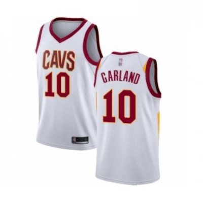 Youth Cleveland Cavaliers 10 Darius Garland Swingman White Basketball Jersey Association Edition