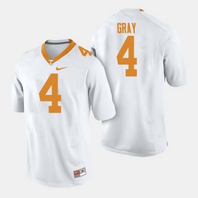 Men Tennessee Volunteers Maleik Gray College Football White Jersey