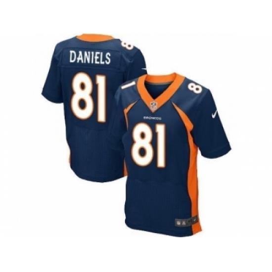 Nike Denver Broncos 81 Owen Daniels blue Elite NFL Jersey