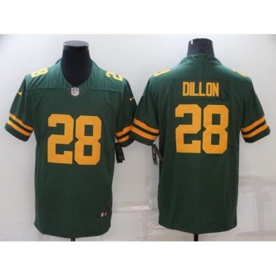 Youth Green Bay Packers 28 A J Dillon 2021 Green Legend Stitched Football Jersey