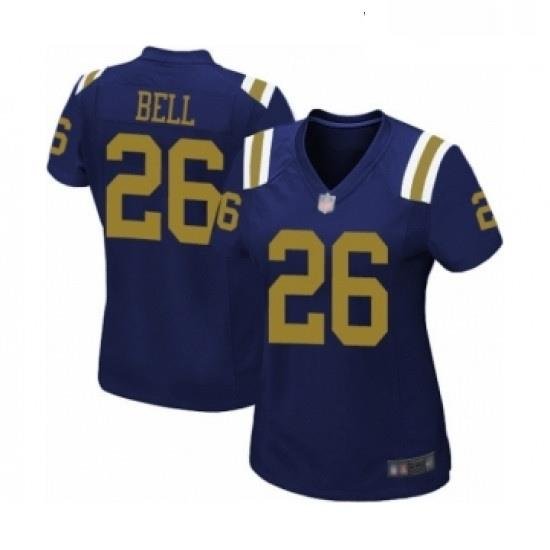 Womens New York Jets 26 Le Veon Bell Limited Navy Blue Alternate Football Jersey