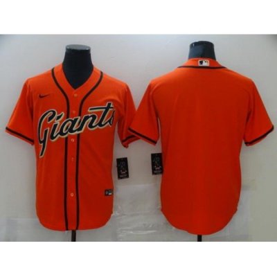 Men San Francisco NeW York Giants Blank Orange Game 2021 Nike MLB Jersey