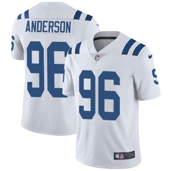 Nike Colts #96 Henry Anderson White Mens Stitched NFL Vapor Untouchable Limited Jersey