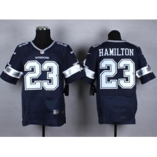 Nike Dallas Cowboys 23 Jakar Hamilton Blue Elite NFL Jersey