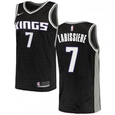 Womens Nike Sacramento Kings 7 Skal Labissiere Swingman Black NBA Jersey Statement Edition