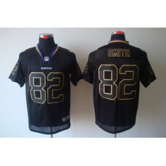 Nike Baltimore Ravens 82 Torrey Smith Black Elite Lights Out II NFL Jersey