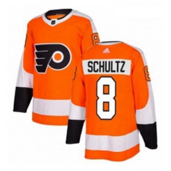 Youth Adidas Philadelphia Flyers 8 Dave Schultz Premier Orange Home NHL Jersey