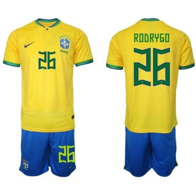 Men FIFA 2022 Brazil Soccer Jersey 011