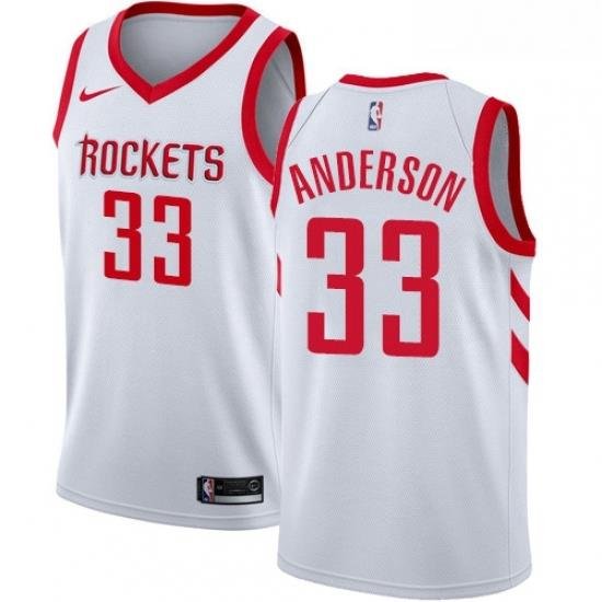 Womens Nike Houston Rockets 33 Ryan Anderson Authentic White Home NBA Jersey Association Edition