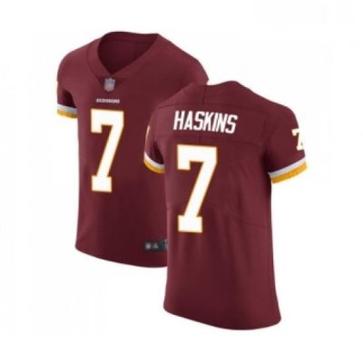 Mens Washington Redskins 7 DWayne Haskins Burgundy Red Team Color Vapor Untouchable Elite Player Football Jersey