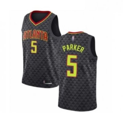 Youth Atlanta Hawks 5 Jabari Parker Swingman Black Basketball Jersey Icon Edition