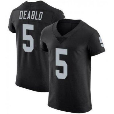 Men's Las Vegas Raiders #5 Divine Deablo Black Vapor Untouchable Limited Stitched Jersey