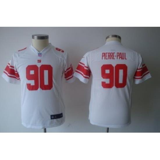 Youth Nike NeW York Giants #90 Jason Pierre-Paul White Nike NFL Jerseys