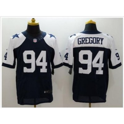 Nike Dallas Cowboys #94 Randy Gregory Navy Blue Thanksgiving Throwback Men 27s Stitched NFL Elite Jersey