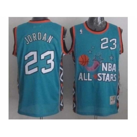 NBA 96 All Star #23 Jordan Blue Jerseys