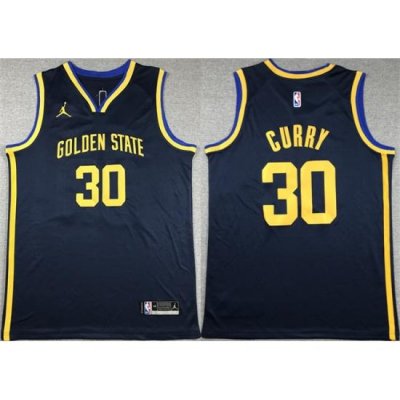 Men Golden State Warriors 30 Stephen Curry Black Stitched Basketball Jersey