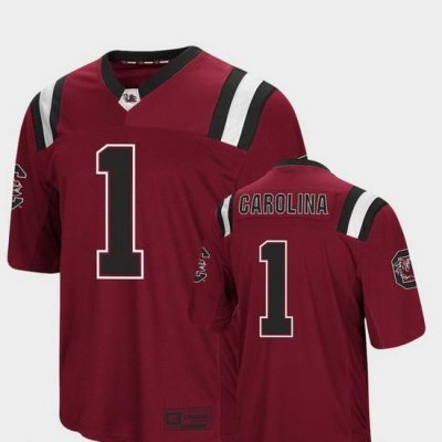 Men South Carolina Gamecocks 1 Garnet Foos Ball Football Colosseum Jersey