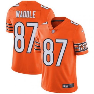 Nike Bears #87 Tom Waddle Orange Mens Stitched NFL Limited Rush Jersey