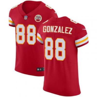 Nike Chiefs #88 Tony Gonzalez Red Team Color Mens Stitched NFL Vapor Untouchable Elite Jersey