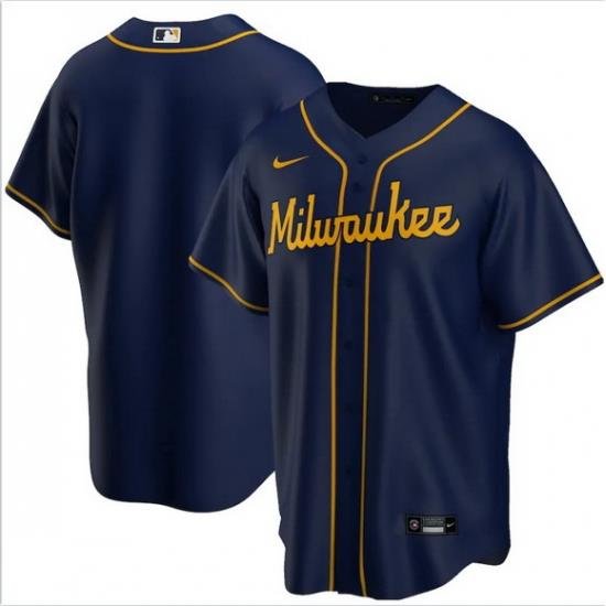 Men MilWaukee BreWers Nike Blue Blank Jersey