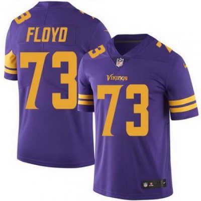 Nike Vikings #73 Sharrif Floyd Purple Mens Stitched NFL Limited Rush Jersey