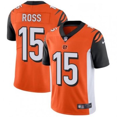 Youth Nike Cincinnati Bengals 15 John Ross Elite Orange Alternate NFL Jersey