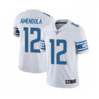 Youth Detroit Lions 12 Danny Amendola White Vapor Untouchable Limited Player Football Jersey