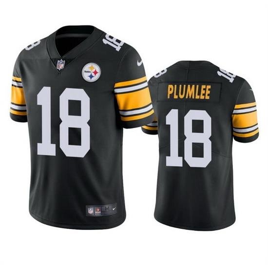 Men Pittsburgh Steelers 18 John Rhys Plumlee Black Alternate Vapor Untouchable Limited Stitched Jersey