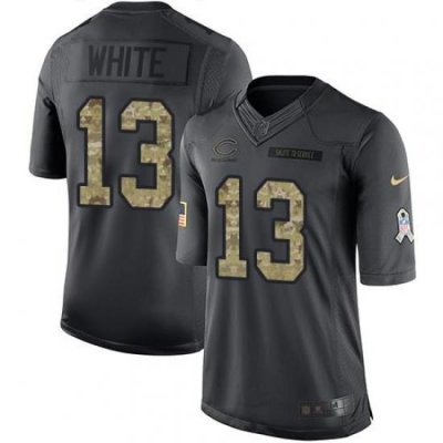 Nike Bears #13 Kevin White Black Youth Stitched NFL Limited 2016 Salute to Service Jersey