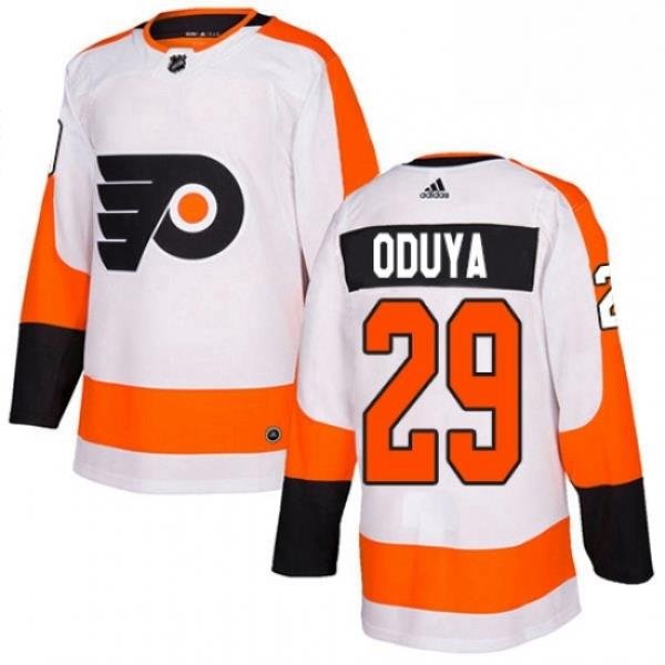 Mens Adidas Philadelphia Flyers 29 Johnny Oduya Authentic White Away NHL Jersey