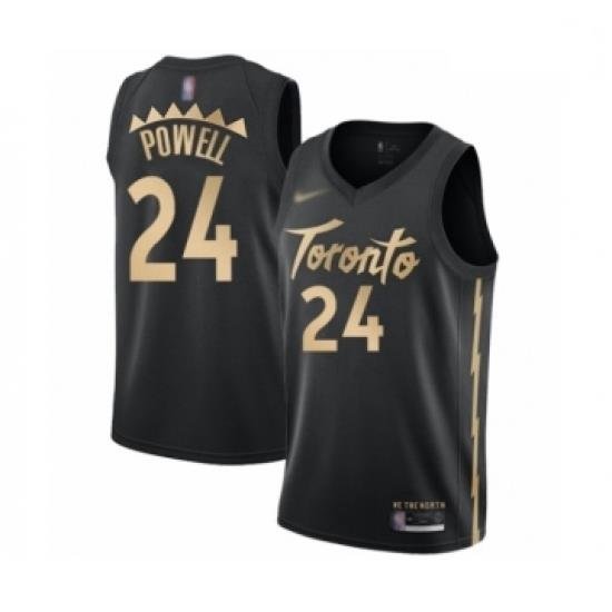 Raptors 24 Norman Powell Black Basketball Swingman City Edition 2019 20 Jersey