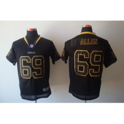 Nike Minnesota Vikings 69 Jared Allen Black Elite Lights Out NFL Jersey